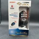 Ez Lock Keypad Deadbolt Bronze Finish. Fixed Price $49.00.