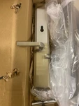 Emtek 1L1M51US15RH Milano Brass Door Lever Satin Nickel Europ. Cylinder Trim. Fixed Price $428.99.