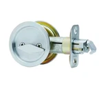Kwikset Round Bed/bath Pocket Door Lock Satin Chrome #335 26D. Fixed Price $17.99.