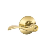 Schlage Accent Bright Brass Entry Door Knob 1-3/4 In.. Fixed Price $52.91.