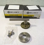 (2) Delaney BP515T-CI-US15 Designer Dummy Cira Lever Satin Nickel. Fixed Price $32.99.