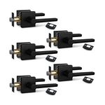 Newbang (5PACK) Hall/closet Lever Handle Lock In Aged Matt Black- Door H.... Fixed Price $118.82.