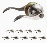 Ilyapa 10 Pack Privacy Door Levers Handle Satin Nickel New Box Fast Shipping!. Fixed Price $89.00.