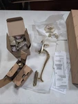 Baldwin 85327003ENTR Sectional Entry Handleset With 5077 Knob - Polished Brass. Fixed Price $470.99.