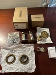 Emtek 8464US7 Rope Style Designer Brass Single Cylinder Deadbolt French Antique. Fixed Price $44.99.