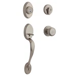 Front Door Lock Handle Deadbolt Satin Nickel 98001-369 Kwikset Chelsea Entry. Fixed Price $179.99.
