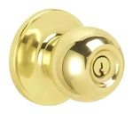 Schlage J54CNA605 Dexter By Corona Keyed Entry Knob, Bright Brass. Fixed Price $48.59.