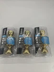 Kwikset Bed / Bath Microban Polished Brass Door Knob, Model #93001-870, Lot Of. Fixed Price $19.95.