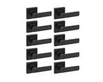 10 Sets Kwikset Breton Interior Privacy Locking Door Handle Matt Black 93002-946. Fixed Price $149.95.