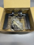 Kwikset Halifax Privacy Door Handle W/ Lock, Matte Black, Model: Round Lever. Fixed Price $25.99.