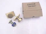 Emtek Assa Abloy Square Rosette Dummy Knobs Gold 5050ROUUS4. Fixed Price $74.99.