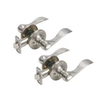 Design House 190546 Springdale Privacy Bed And Bath Door Lever Satin Nickel 2.... Fixed Price $67.75.