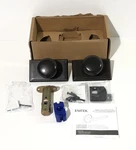 Emtek 8221PUS10B Providence Privacy Knob Set, Rectangular Rose Oil Rubbed Bronze. Fixed Price $115.00.