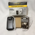 Defiant Electronic Deadbolt Single Cylinder Keypad Door Lock - Satin Nickel. Fixed Price $24.99.