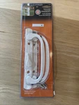 Prime-line 1280 Diecast, White, Patio Handle, 1-5/8" 1-7/8" Thick Doors. Fixed Price $21.99.