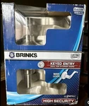 Brink's 2706-119 High Security Keyed Entry Wave Lever Satin Nickel. Fixed Price $35.00.