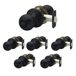 Copper Creek Matte Black Door Knobs - Round Colonial With Privacy Locking Fun.... Fixed Price $78.17.