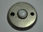 Longleaf Solid Cast Brass Round Door Bell Button, Antique Nickel Finish, Lighted. Fixed Price $37.50.