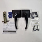 Emtek Triton Lever Quincy Rosette Passage Oil Rubbed Bronze 8131TRTRHUS10B. Fixed Price $40.00.