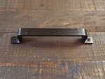 Handcrafted Barn Door Style Pull, Cabinet Pulls, Steel Furniture Handle. Fixed Price $25.90.