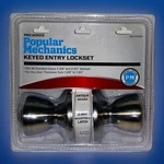 Popular Mechanics Keyed Entry Lockset Pro Series Antique Brass 2 Way Adjustable. Fixed Price $29.99.