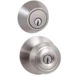 Defiant Hartford Satin Nickel Combo Pack With Single Cylinder Deadbolt. Fixed Price $17.95.