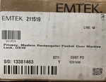 Emtek 2115US19 Modern 1-3/8" Privacy Pocket Door Mortise Lock Flat Black Read*. Fixed Price $69.99.