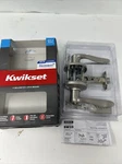 Kwikset Tustin Bed & Bath Lockable Privacy Lever Handle Satin Nickel 97300-817. Fixed Price $14.95.