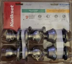 Kwikset Satin Nickel Hall/closet 2 Door Knob Deadbolt Smartkey Microban New. Fixed Price $41.99.
