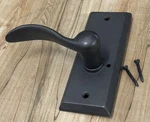 Rocky Mountain Rectangular Passage 2.5X6.5 Dummy Beaver Tail Lever EB55/LB50-BD. Fixed Price $80.00.