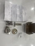 Kwikset 335SQT-15 Square Privacy Pocket Door Lock Satin Nickel Finish. Fixed Price $25.00.