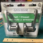 Gatehouse Satin Nickel Hall Closet Door Lever Reversible Easy Install LSX2038. Fixed Price $18.75.