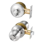 Vevor Entry Door Knob And Deadbolt Set Satin Nickel Single Cylinder. Fixed Price $30.99.