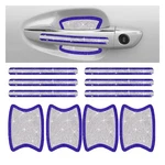 Joycourt 10PCS Bling Car Door Handle Anti-scratch Sticker, Blue&white. Fixed Price $15.86.