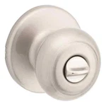 Kwikset Cove Satin Nickel Privacy Door Knob W/lock Microban For Bedroom/bathroom. Fixed Price $14.99.