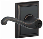 Schlage F51-FLA-ADD Flair Single Cylinder Keyed Entry Door Lever Bronze. Fixed Price $104.45.