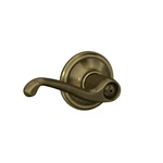 Schlage F40 609 Flair Door Lever, Bed & Bath Privacy Lock, Antique Brass. Fixed Price $39.95.