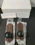 Emtek Assa Abloy Model 8075 Melon Knob Oil Rubbed Bronze (dummy Pair) -complete). Fixed Price $41.23.