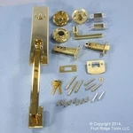 Weslock 6611BH301 P. Brass Entry Door Knob Handle & Deadbolt. Fixed Price $81.25.