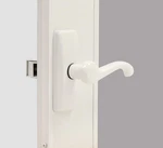 Larson Certified Storm Door White Georgian Lever, Handle. Fixed Price $57.05.
