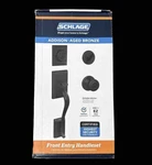 Schlage F60 V 716 Addison Front Entry Handleset W/georgian Knob Aged Bronze. Fixed Price $70.00.