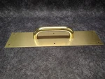 New Ives Polished Brass /12" X 15" Pull Plate, 8302-6B3 (G23). Fixed Price $44.99.