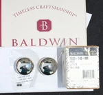 Baldwin Estate 5030-140-MR Privacy Round Door Knob Pair Polished Nickel New. Fixed Price $69.99.