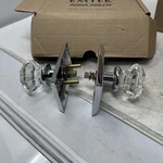 Emtek 8221OTUS26 Old Town Glass Privacy With Rectangular Rose Polished Chrome. Fixed Price $125.00.