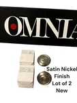 Omnia 565/07.US15 Door Knob Satin Nickel Finish Passage New Old Stock Pair (2). Fixed Price $29.99.