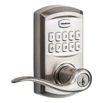 Kwikset Smartcode 917 Satin Nickel Electronic Door Handle W/ Smartkey Security. Fixed Price $69.95.