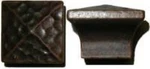 Mission Style Hammered Square Pyramid Cast Brass Knob Copper Pull Rustic Antique. Fixed Price $14.16.