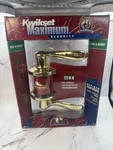 Kwikset Maximum Security Hall & Closet Left Right Brass Toned Lever Door Handle. Fixed Price $18.99.