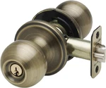 Copper Creek BK2040AB Ball Door Knob, Keyed Entry Function, 1 Pack, In Antique. Fixed Price $24.45.