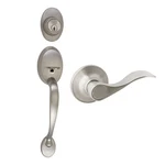 Coventry Satin Nickel Door Handle Set Reversible Deadbolt Security Lock. Fixed Price $113.59.